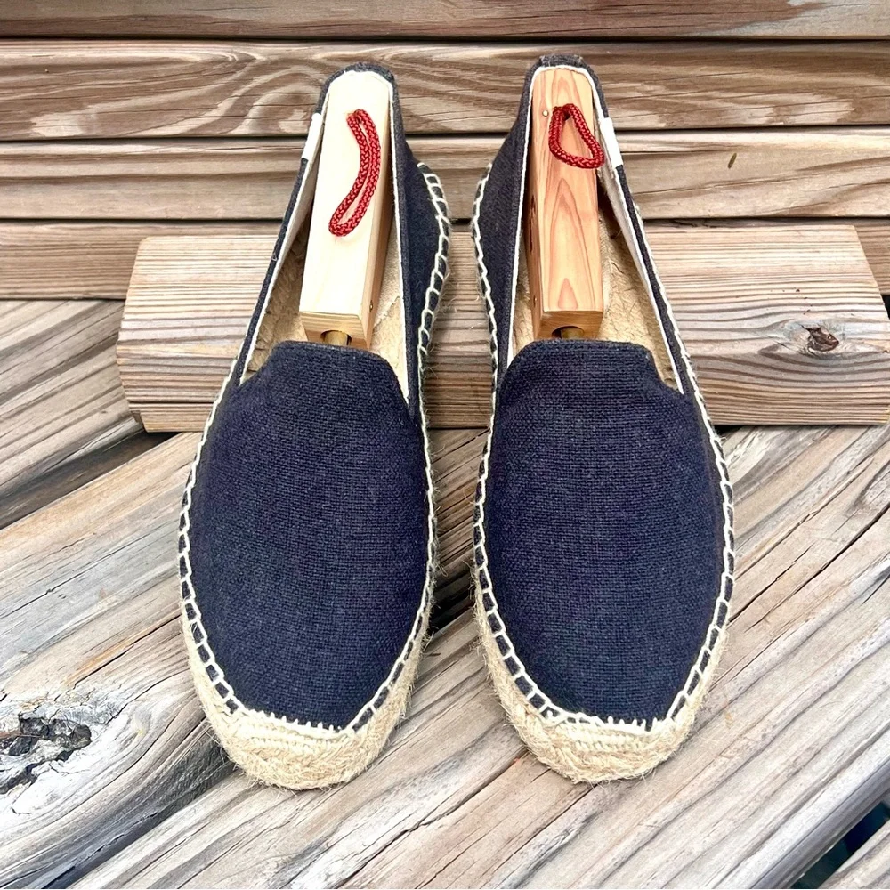 - Soludos 8.5 Black Smoking Espadrille! EUC!
